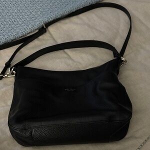 kate spade Black Pebbled Leather Shoulder Hobo Bag